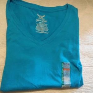 NEW FADED GLORY V-NECK SHORT SLEEVE TEE SIZE 1X